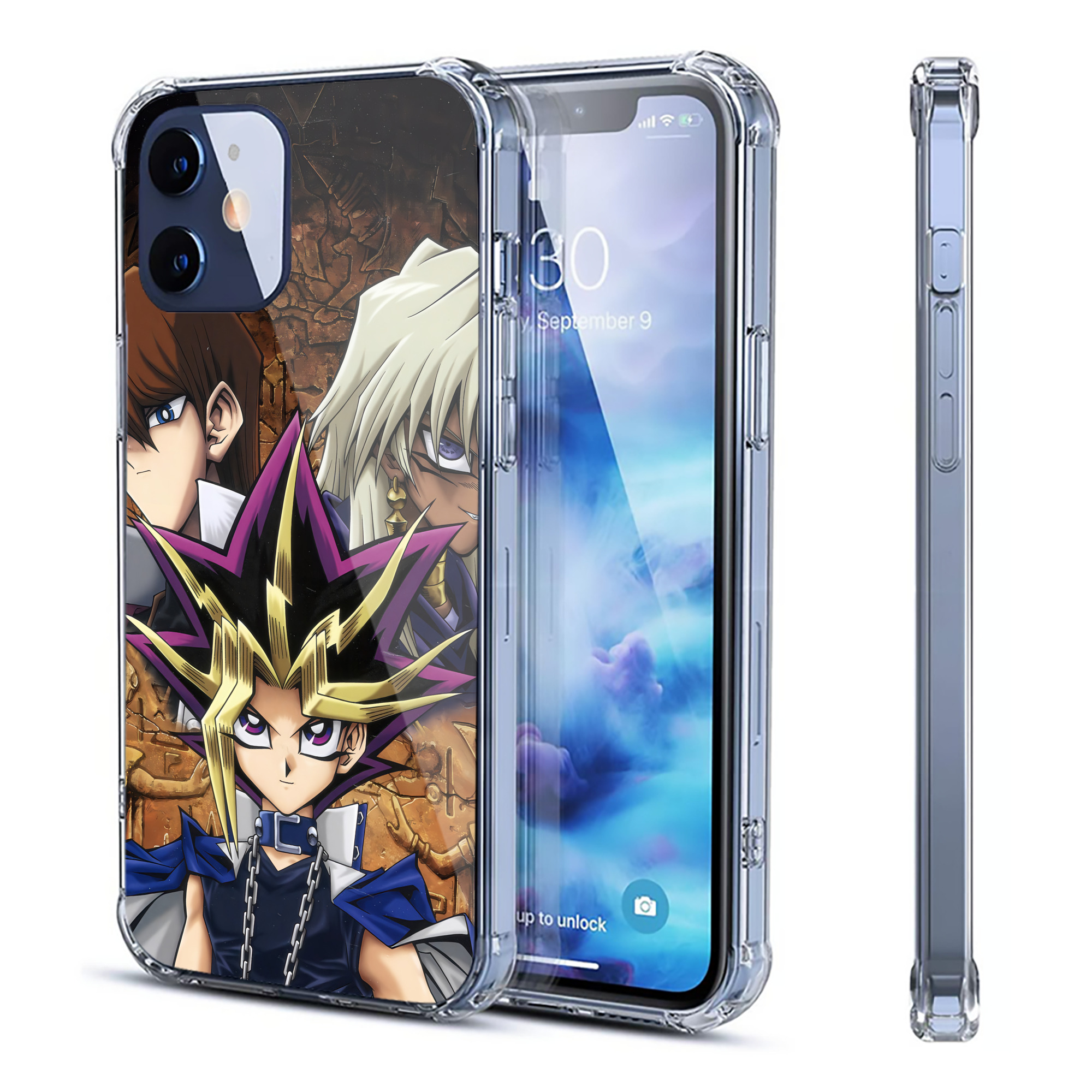 （画像用） 遊☆戯☆王 Yu-Gi-Oh! 【iPhone 12シリーズ対応】透明スマホケース（クリアソフトケース）